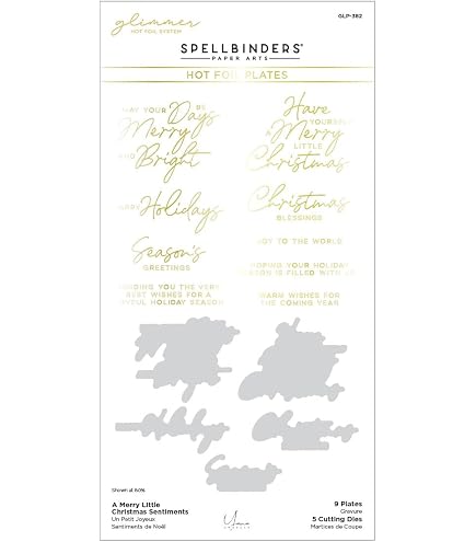 Amazon.com: Spellbinders GLP-392 Glimmer Alphabet Hot Foil Plate